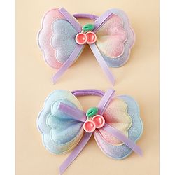 Babyhug Free Size Bow & Butterfly Hair Band Pack of 2 - Multicolor