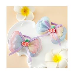 Babyhug Free Size Bow & Butterfly Hair Band Pack of 2 - Multicolor