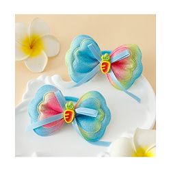 Babyhug Free Size Bow Hair Rubber Band Pack of 2- Multicolor