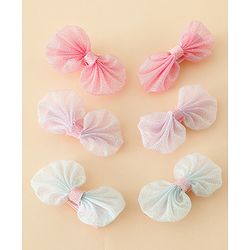 Babyhug Free Size Bow & Butterfly Clips - Multicolor