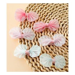 Babyhug Free Size Bow & Butterfly Clips - Multicolor