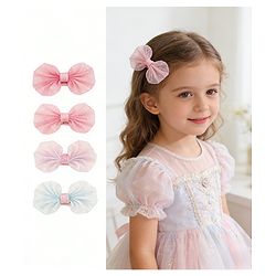 Babyhug Free Size Bow & Butterfly Clips - Multicolor