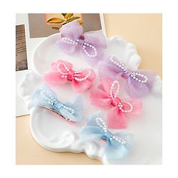 Babyhug Kids Free Size Bow & Butterfly Clips Pack of 6 - Multicolor