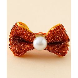Babyhug Kids Free Size Bow & Butterfly Clips - Golden