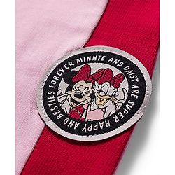 Babyhug Disney Terry Knit Full Length Lounge Pant With Minnie & Daisy Print - Pink