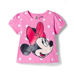 Babyhug Disney Single Jersey Knit Half Sleeves T-Shirts With Minnie Mouse Graphics Pack of 3 - Pink Blue & White