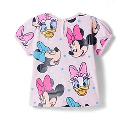 Babyhug Disney Single Jersey Knit Half Sleeves T-Shirts With Minnie Mouse Graphics Pack of 3 - Pink Blue & White
