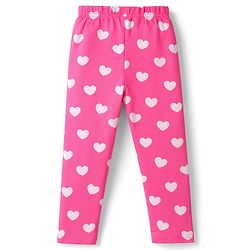 Babyhug 100% Cotton Knit Half & Full Sleeves T-Shirts & Pyjamas Co-ord Night Suits with Heart & Fruit Print Pack of 2 - Multicolor
