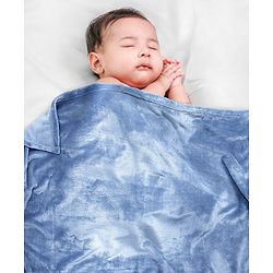 Babyhug Coral All Seasons Blanket - Bluish Purple