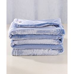 Babyhug Coral All Seasons Blanket - Bluish Purple