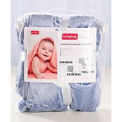 Babyhug Coral All Seasons Blanket - Bluish Purple