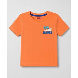 Babyhug Cotton Knit T-Shirts Half Sleeves with Graphics MULTICOLOR 3-6 Months Pack of 5