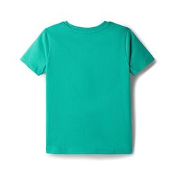 Babyhug 100% Cotton Knit Half Sleeves T-Shirt With Mommys Favourite Text - Limegreen