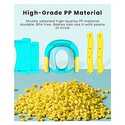 Babyhug Potty Training Toilet Seat with Adjustable Ladder & Step Stool - Green & Yellow| Anti-Slip Toddler Toilet Trainer| Compact Fold for Storage| Compatible with all Commode Types