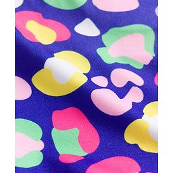 Babyhug Sleeveless Water Repellant Abstract Printed Frock Swimsuit - Blue