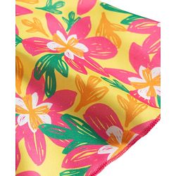 Babyhug Sleeveless Floral Printed Water Repellant Frock Swimsuit - Mutlicolour