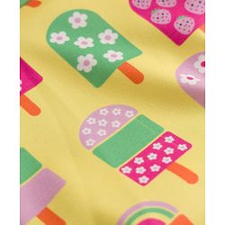 Babyhug Water Repellant Sleeveless Frock Swimsuit With Floral Print - Green