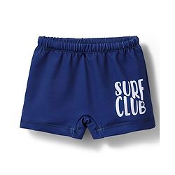 Babyhug Water Repellant Half Raglan Sleeves Two Piece Swimsuit With Shark Print - Navy Blue