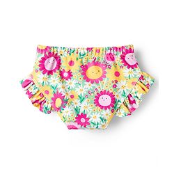 Babyhug Sleeveless Water Repellant Two Piece Swimsuit with Floral Print - Multicolor
