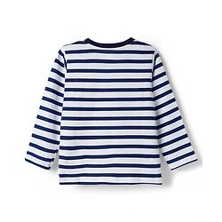 Babyhug Cotton Knit Full Sleeves Striped T-Shirt With Lion Print - Multicolor