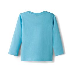 Babyhug Cotton Knit Full Sleeves T-Shirts With Stripes & Animal Print Pack of 3 - Multicolor