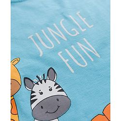 Babyhug Cotton Knit Full Sleeves T-Shirts With Stripes & Animal Print Pack of 3 - Multicolor