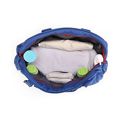 Babyhug Duet Diaper Bag with Diaper Changing Mat and Small Detachable Pouch - Grey Yellow| Set of 3 & Insulated Bottle Pouch|Water Resistant Fabric|Multi-carry Option| Durable Zipper| Easy to Maintain