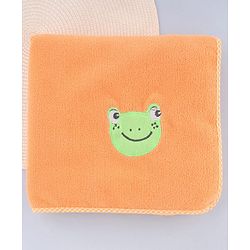 Babyhug Knit Towel with Tiger Embroidery L 95 x B 50.5 cm - Light Blue
