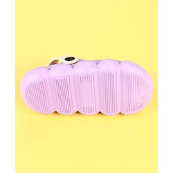 Cute Walk by Babyhug Clogs with Mushroom & Floral Applique - Purple