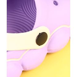 Cute Walk by Babyhug Clogs with Mushroom & Floral Applique - Purple