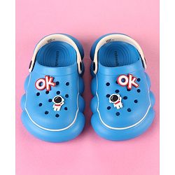 Cute Walk by Babyhug Clogs With Applique Detailing & Back Strap Closure - Blue