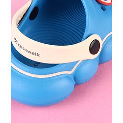 Cute Walk by Babyhug Clogs With Applique Detailing & Back Strap Closure - Blue