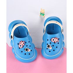 Cute Walk by Babyhug Clogs With Applique Detailing & Back Strap Closure - Blue