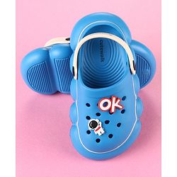 Cute Walk by Babyhug Clogs With Applique Detailing & Back Strap Closure - Blue