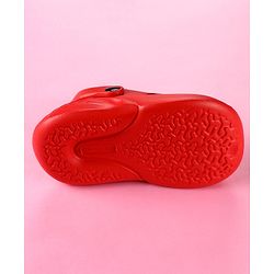 Cute Walk by Babyhug Back Strap Clogs with Astronaut Applique - Red