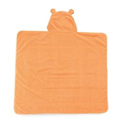 Babyhug Microfiber Hooded Towel With Tiger Print L 76 x B 69 cm - Orange