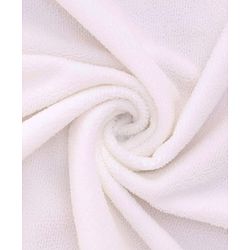 Babyhug Terry Knit Microfiber Hooded Towel with Bunny Embroidery & Applique L 75 x B 70 cm - White