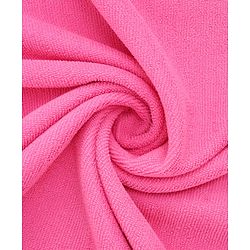 Babyhug Terry Knit Microfiber Hooded Towel with Bunny Embroidery & Applique L 75 x B 70 cm - Pink