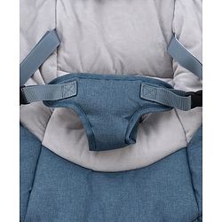 Babyhug Electric Rocker with Mosquito Net - Blue| Baby Swing Cradle with Remote| 6 Speed Levels| Safety Harness| Built-in Music with Volume Control| Off Timer| Silent Operation| Remote Control