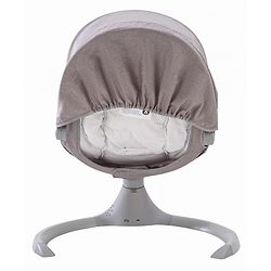 Babyhug Electric Rocker with Mosquito Net - Blue| Baby Swing Cradle with Remote| 6 Speed Levels| Safety Harness| Built-in Music with Volume Control| Off Timer| Silent Operation| Remote Control