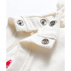 Babyhug Cotton Knit Half Sleeves T-Shirt With Sequin Detailing & Bow Applique - Multicolor