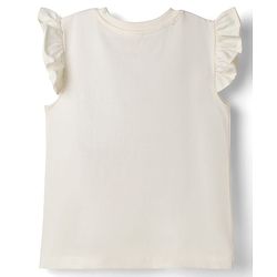 Babyhug Cotton Knit Half Sleeves T-Shirt With Sequin Detailing & Bow Applique - Multicolor