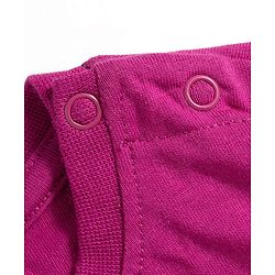 Babyhug Cotton Knit Half Sleeves T-Shirt With Ice Cream Sequins Detailing - Pink