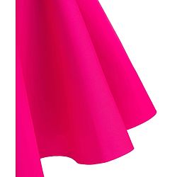 Babyhug Woven Sleeveless Scuba Fabric with Cotton Lining Party Dress with Corsage Detailing - Neon Pink
