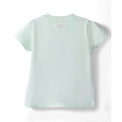 Babyhug 100% Cotton Knit Half Sleeves Floral Embroidered T-Shirt - Multicolour