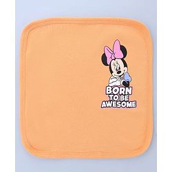 Babyhug Disney Interlock Knit Hand & Face Towels with Minnie Mouse Graphic Pack of 3 L 29 x B 29 cm - Multicolor