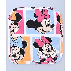 Babyhug Disney Interlock Knit Hand & Face Towels with Minnie Mouse Graphic Pack of 3 L 29 x B 29 cm - Multicolor