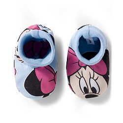 Babyhug Disney Cap, Mittens & Booties Set with Miniie Mouse & Family Print Multicolour - Diameter 9 cm