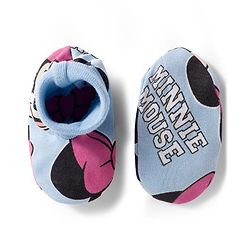 Babyhug Disney Cap, Mittens & Booties Set with Miniie Mouse & Family Print Multicolour - Diameter 9 cm