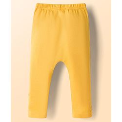 Babyhug Disney Interlock Knit Full Length Diaper Leggings with Marie Graphic Pack of 3 - Red Yellow & White